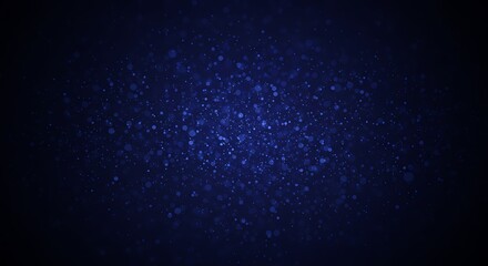 Obraz premium Deep Blue Background with Scattered Sparkling Particles