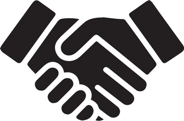 Fototapeta premium Handshake symbol representing agreement and partnership business deal