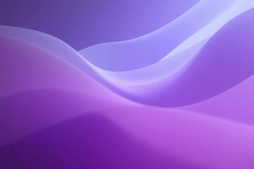 Soft subtle ambient gradient forming flowing path of elegant smooth curves, dreamy purple pastel waves background with soft-edge minimalistic design, modern serene visual