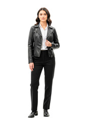 Fullbody of a beauty woman on transparent