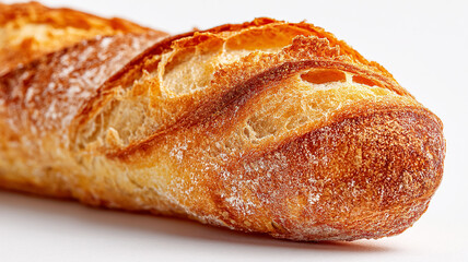 Golden baguette with crisp crust