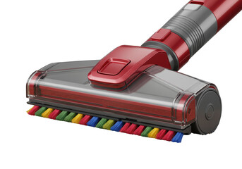 Isolated Vacuum Cleaner Head with Multi-Colored Brush Bristles