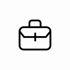 briefcase for work icon sign vector