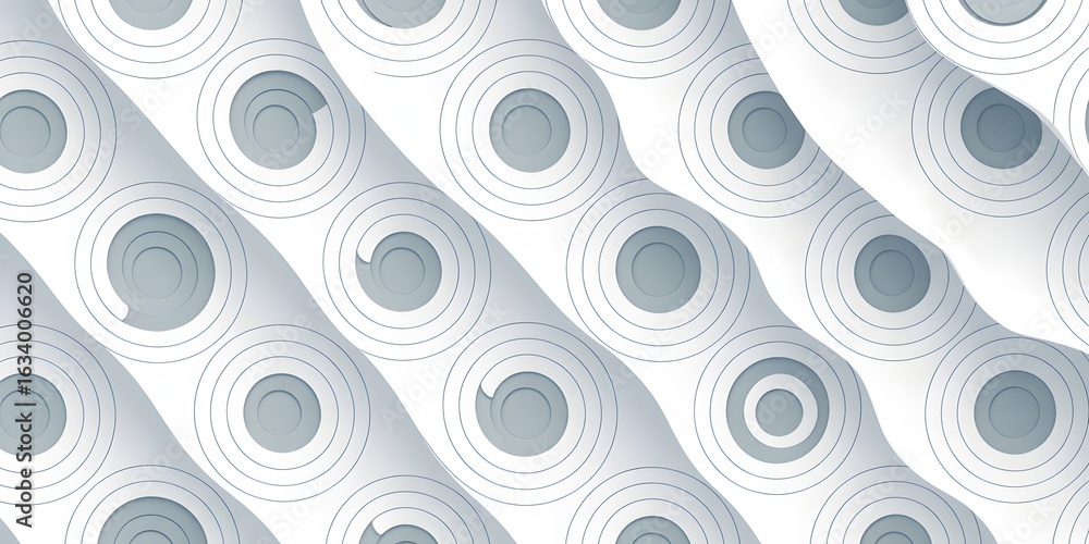 Poster abstract geometric pattern: a captivating geometric design of intertwined circles and lines creates 