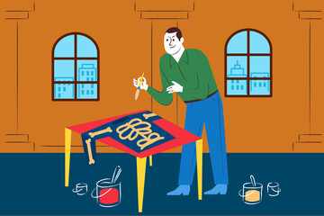 Skeleton Costume Painting