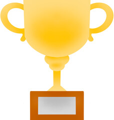 트로피 단순화 일러스트.