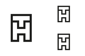 Creative HT Letter Logo Design