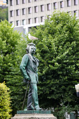 Obraz premium the statue of Edvard Grieg in Bergen, Norway