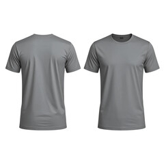 White and black t shirt template design front and back