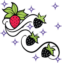 vector illustration of berries