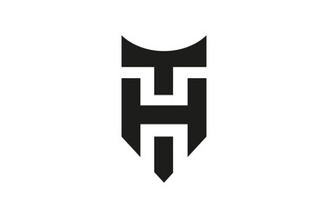 Professional HT Logo Vector Illustration