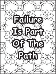 Printable coloring page for kids and adults: Mosaic pattern background: Uplifting words to color