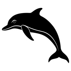 Fototapeta premium dolphin isolated on white background