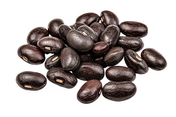 Obraz premium Dark brown beans, close-up cluster