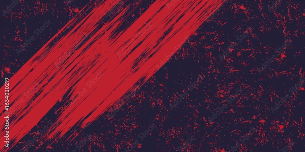 Poster abstract grunge background with red diagonal brush strokes and dark distressed texture. perfect for 
