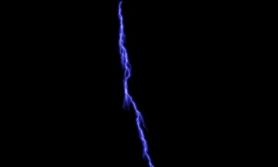 Bad Weather Lightning in the Night Sky