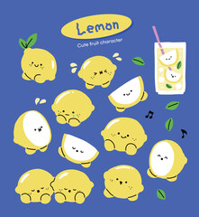 레몬 캐릭터 일러스트 모음