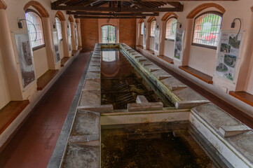 Obraz premium Lavatoio Pubblico - Historic Public Wash-House in Rio nell’Elba, Elba Island, Italy