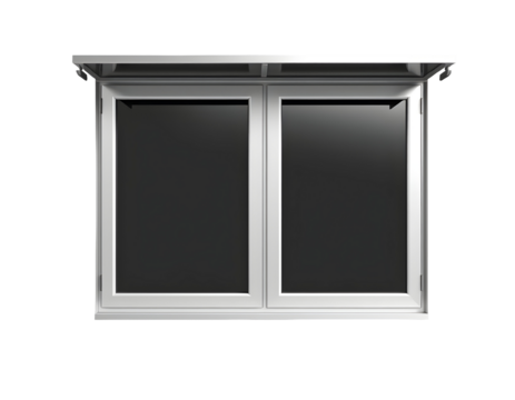 Double-pane Window with Awning