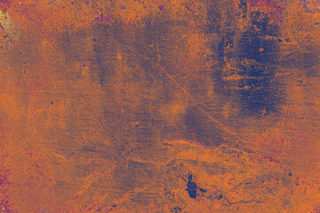 A vibrant abstract texture with purple and orange hues, reminiscent of paint or paste. Copy space