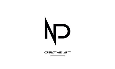 ND, DN, N, D abstract letters logo monogram