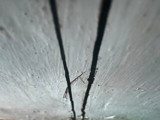 The black liquid forms 2 lines that create a stunning work of art.