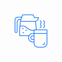 brewed coffee icon sign vector