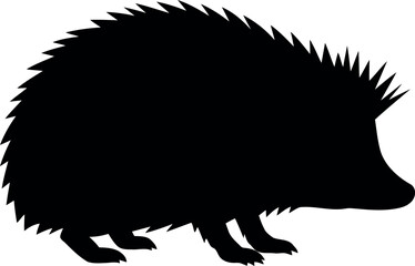 Hedgehog silhouette cute animal icon © Collect Silhouettes