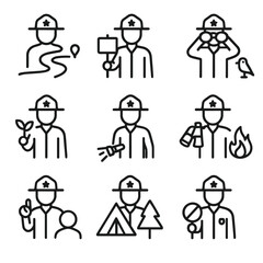 Park Ranger Icons