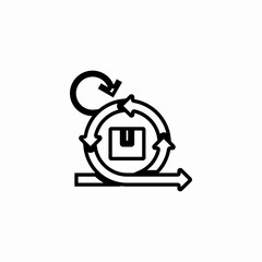 agile manufacturing icon sign vector