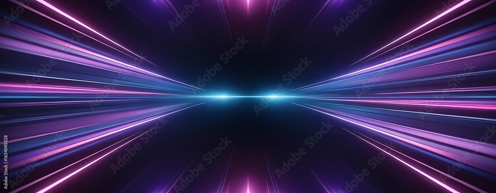 Poster abstract beam of energy: a vibrant display of energy, with bright, multi-colored beams of light conv