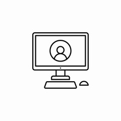 computer user icon sign vector