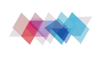 Abstract Geometric Vector Background with Transparent Layers