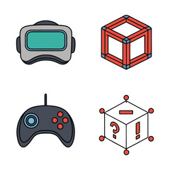 virtual reality icon bundle