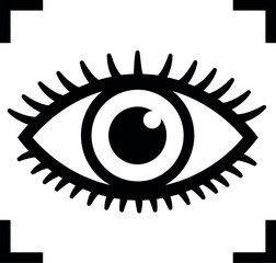 Eye scan focus biometric security technology