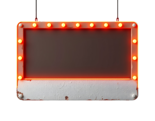 Vintage Marquee Sign with Glowing Lights