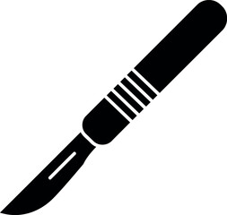 Surgical scalpel blade icon