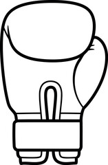 Boxing glove outline icon