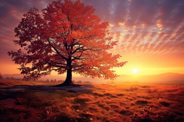 Fototapeta premium Photo of autumn landscape outdoors nature.