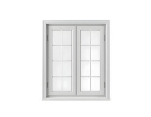 Obraz premium White Double-Hung Window with Grids