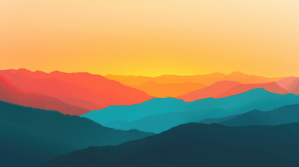 Obraz premium Simple background, crisp colors. 