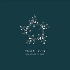 Creative flower logo inspiration design template