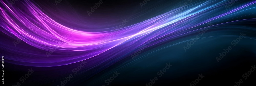 Poster dynamic background with vibrant flowing lines representing future innovation and technology trends