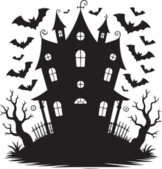 Haunted Halloween House SVG Pack
