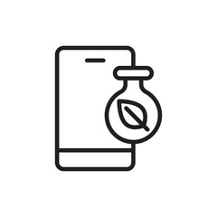 Farm app outline icons, minimalist vector illustration ,simple transparent graphic element .Isolated on white background