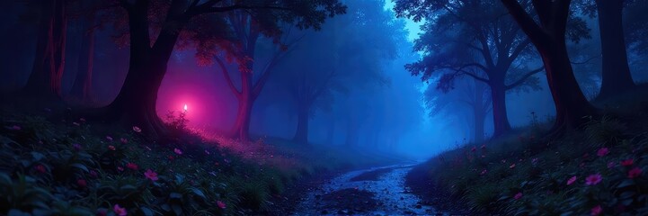 Mysterious nighttime scene, ethereal glow illuminating dark surroundings, subtle luminescence, magical atmosphere, captivating night , ambience, peaceful, scene