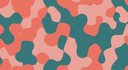 Seamless Abstract Maze Pattern – Modern Flat Design Vector with Organic Tileable Texture