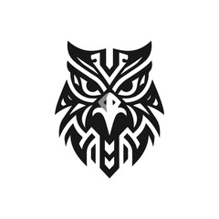Fototapeta premium an eagle tribal mask, angular and majestic