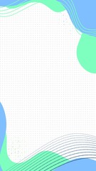 Abstract green and blue wave background, abstract fluid background for banner, poster and landing page