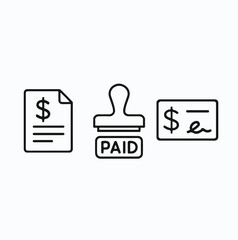 Line Icon Set: Business & Finance